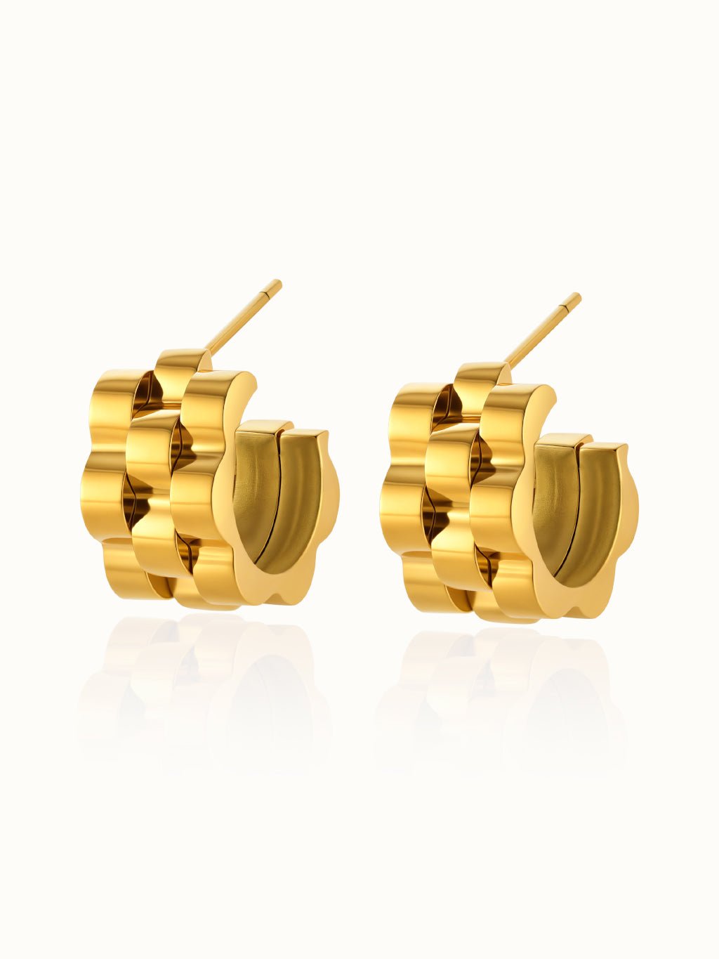 Watch Hoop Ohrringe Gold - Dorose | Wasserresistent, kein Verfärben