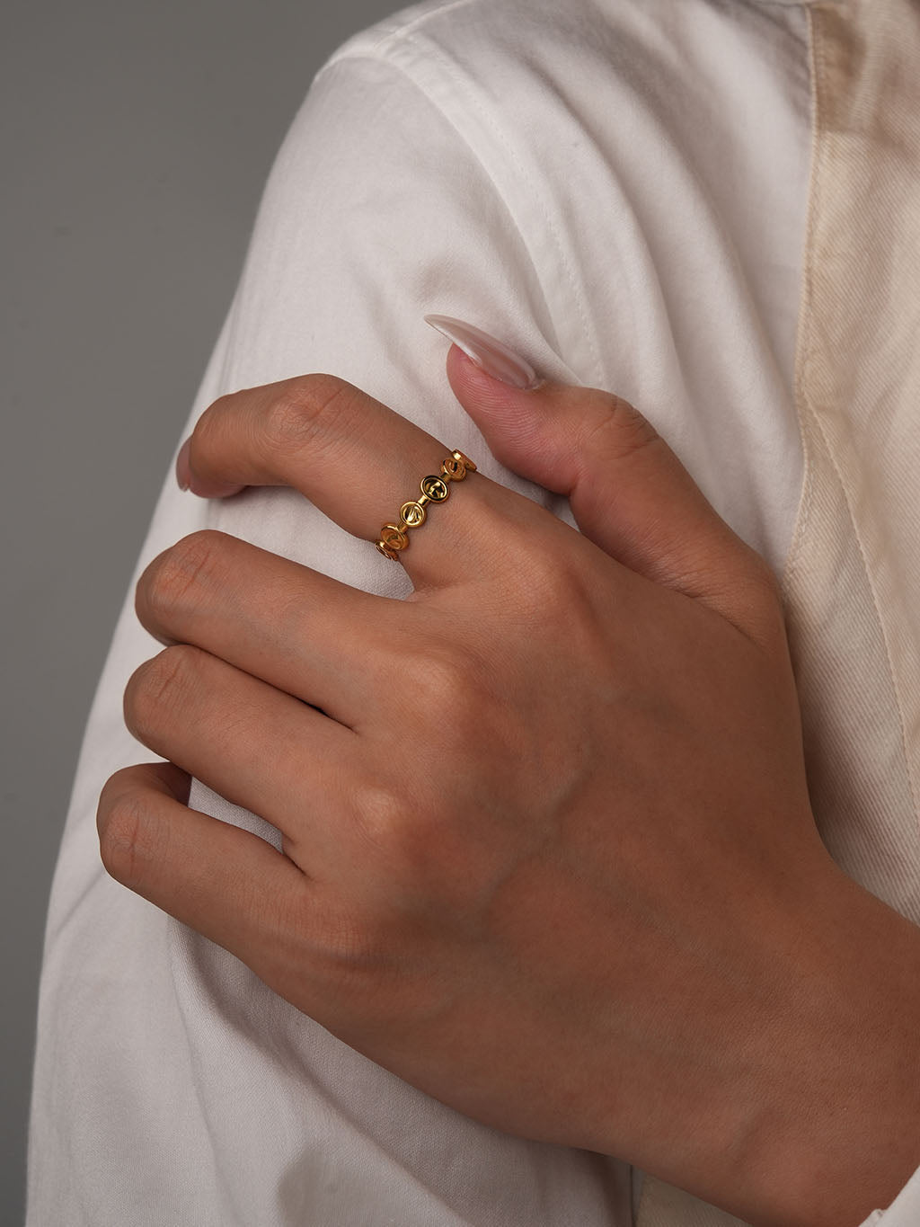 Wellenkreis Ring Gold - Dorose | Wasserresistent, kein Verfärben