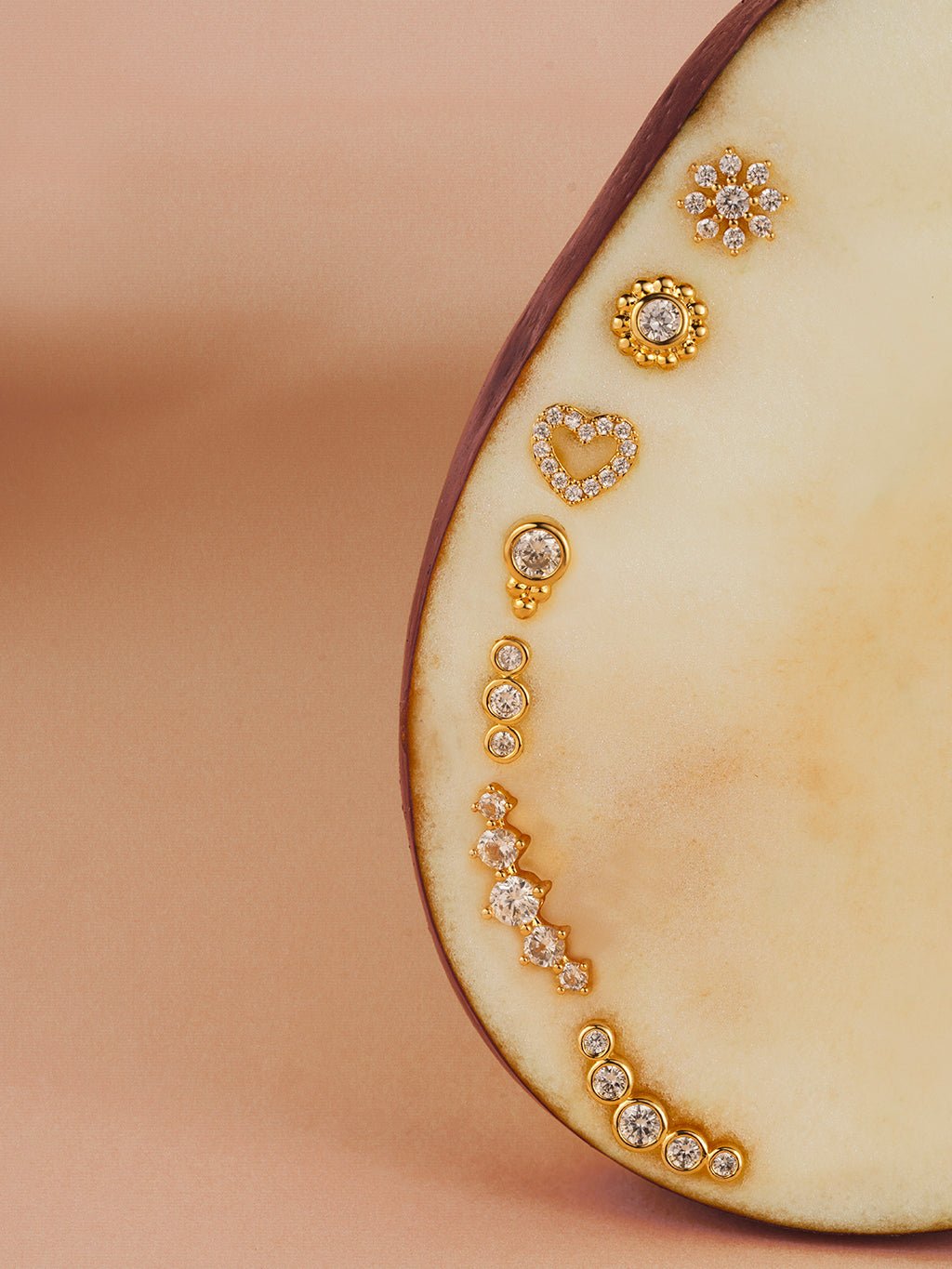 Piercing - Dorose | Wasserfester Schmuck, 18K vergoldet