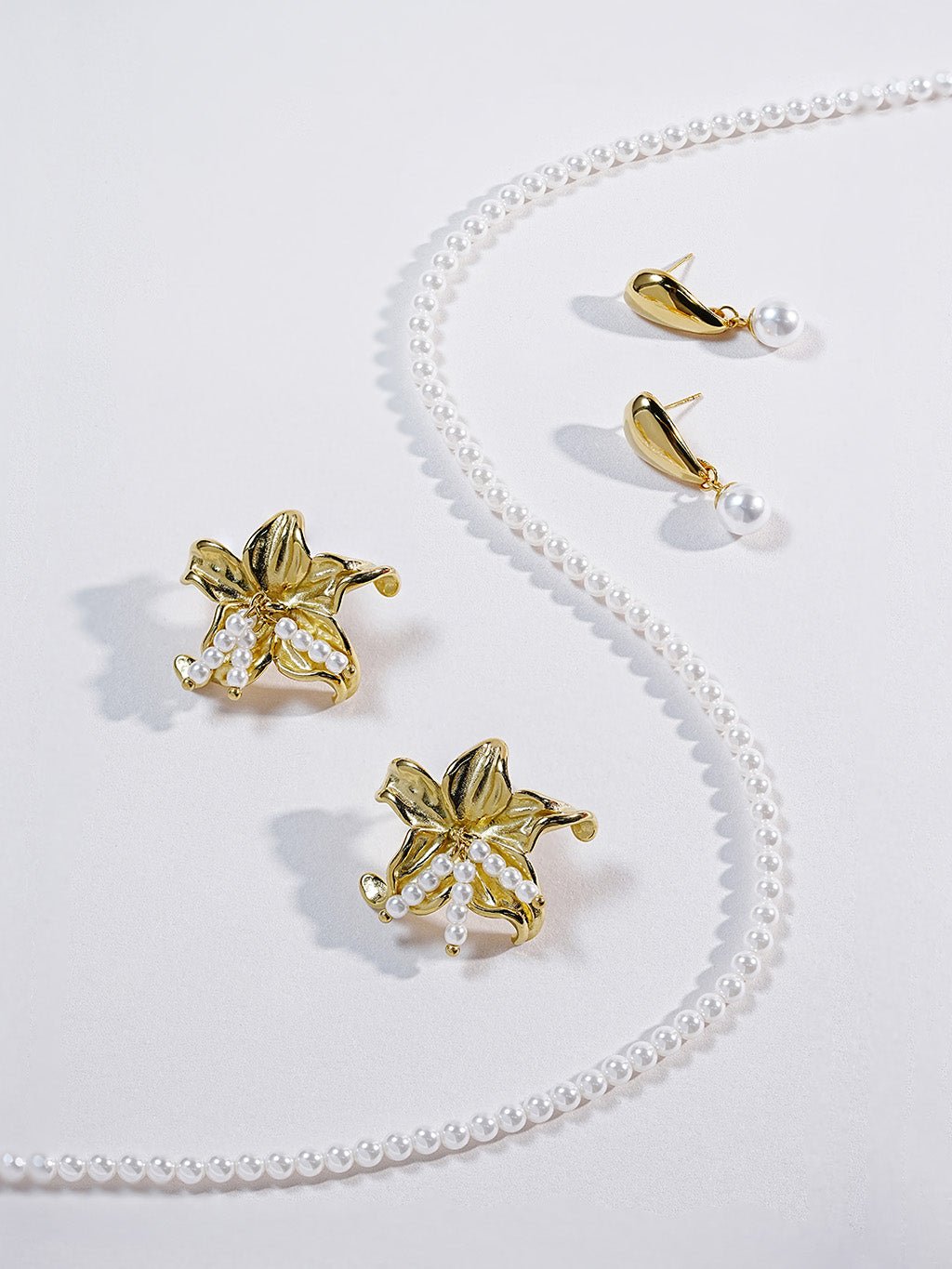 4mm Pearl Kette Gold - Dorose | Wasserresistent, kein Verfärben