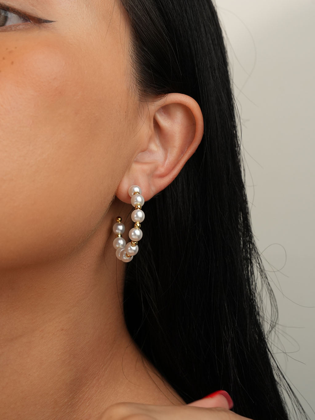 Beads Pearl Ohrringe Gold