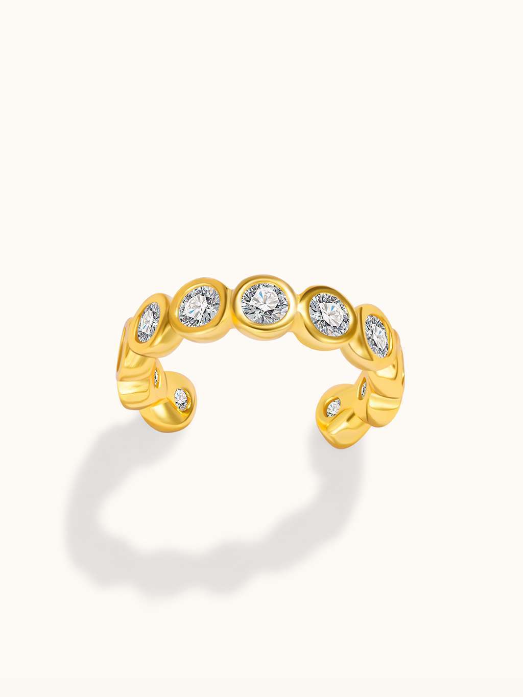 Clear Shine Earcuff Gold