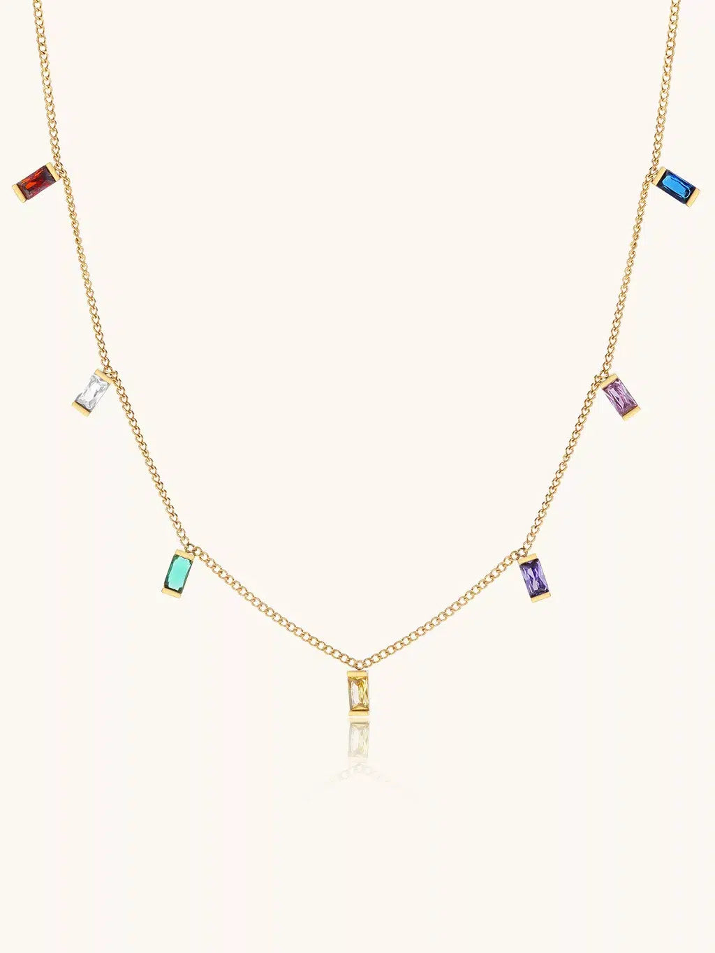 18K vergoldete Edelstahl Halskette für Damen - Wasserfester Schmuck - Geschenkidee -Hypoallergener Alltagsschmuck von Dorose