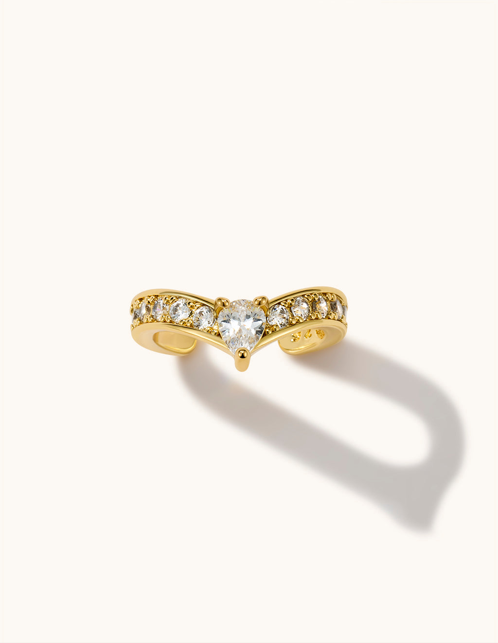 V-Shaped Earcuff Gold
