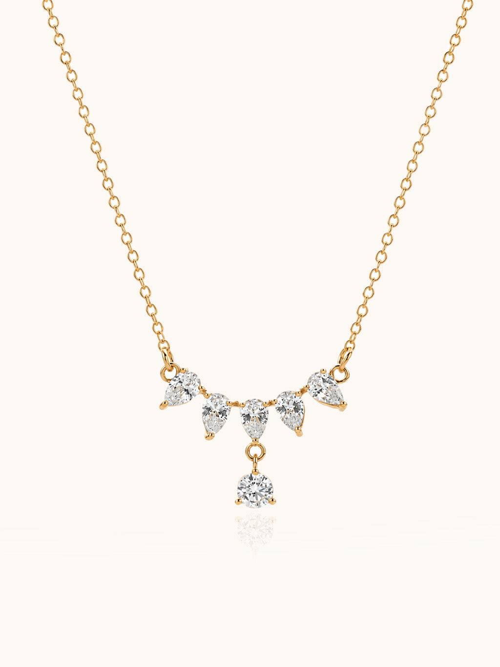 Twinkle Drop Halskette Gold
