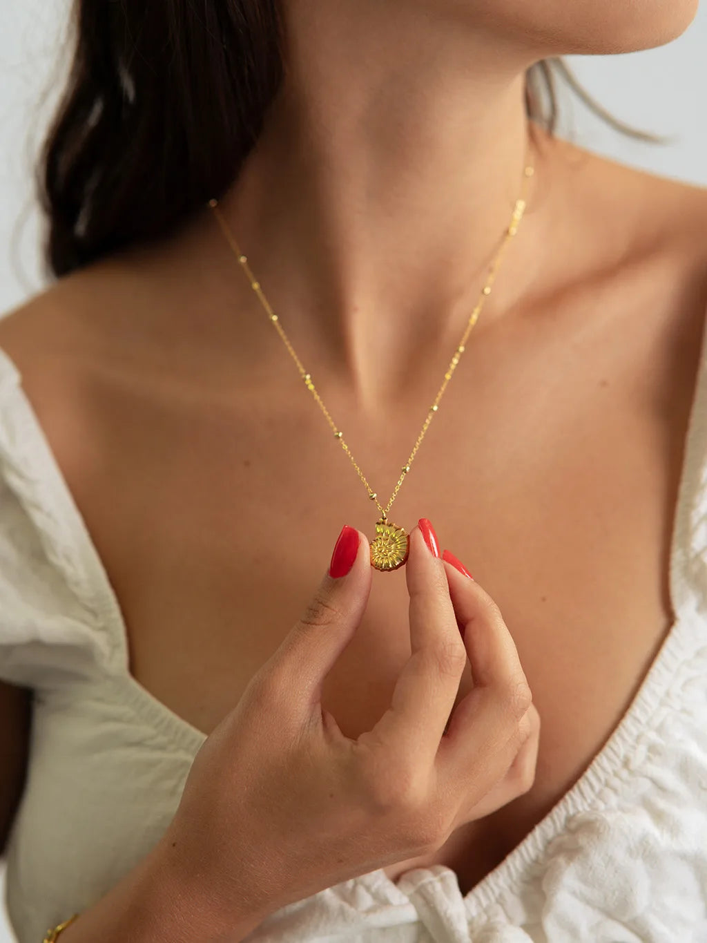 18K vergoldete Edelstahl Halskette für Damen - Wasserfester Schmuck - Geschenkidee -Hypoallergener Alltagsschmuck von Dorose