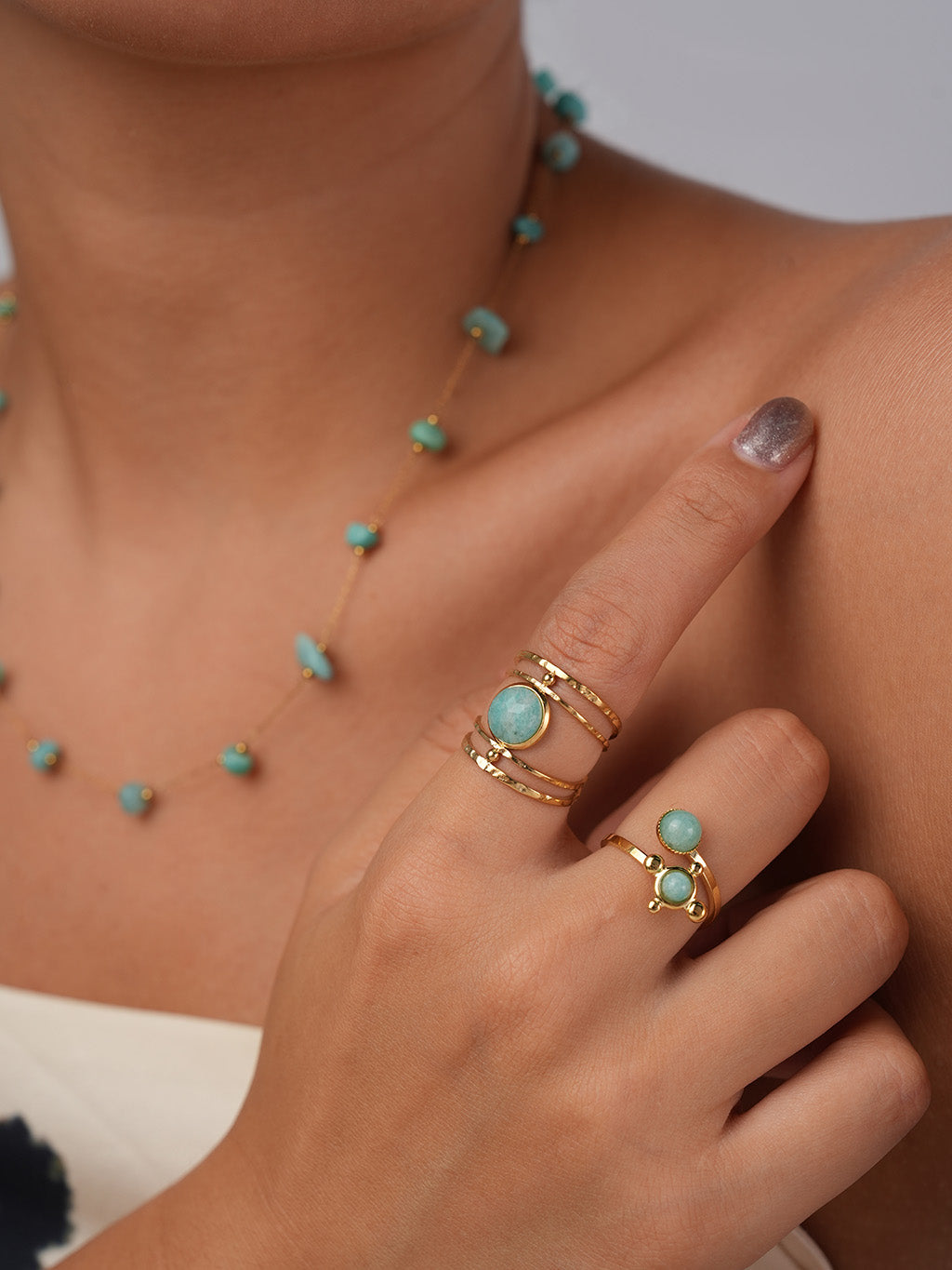 Ocean Crown Ring Gold