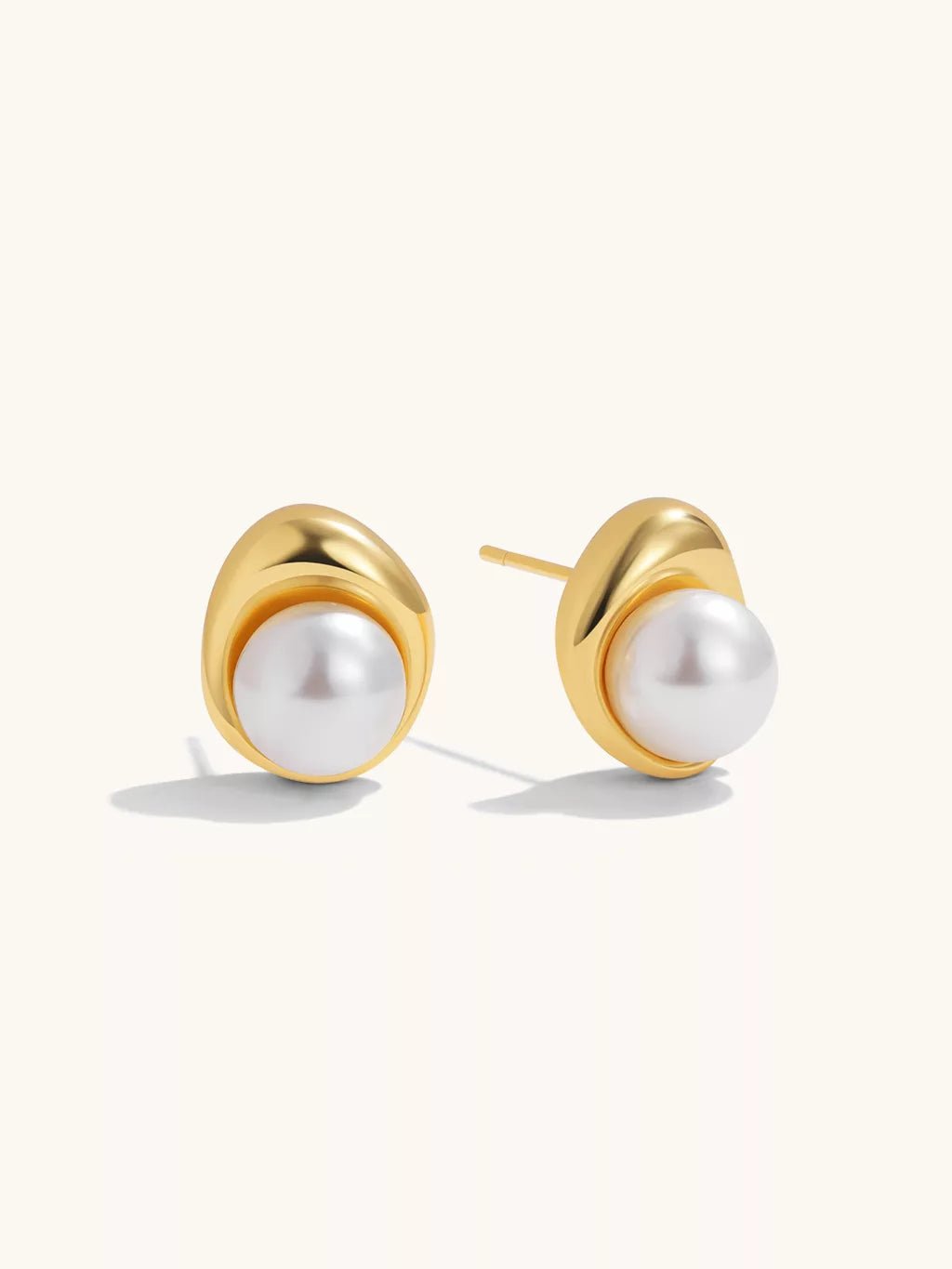 All - Match Pearl Ohrringe Gold - Dorose | Wasserfester Schmuck, 18K vergoldet