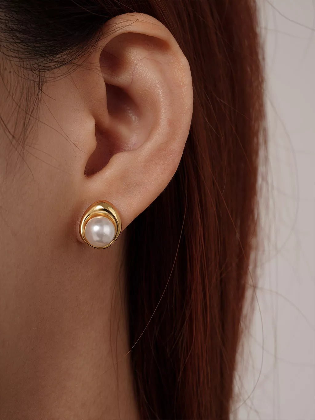 All - Match Pearl Ohrringe Gold - Dorose | Wasserfester Schmuck, 18K vergoldet