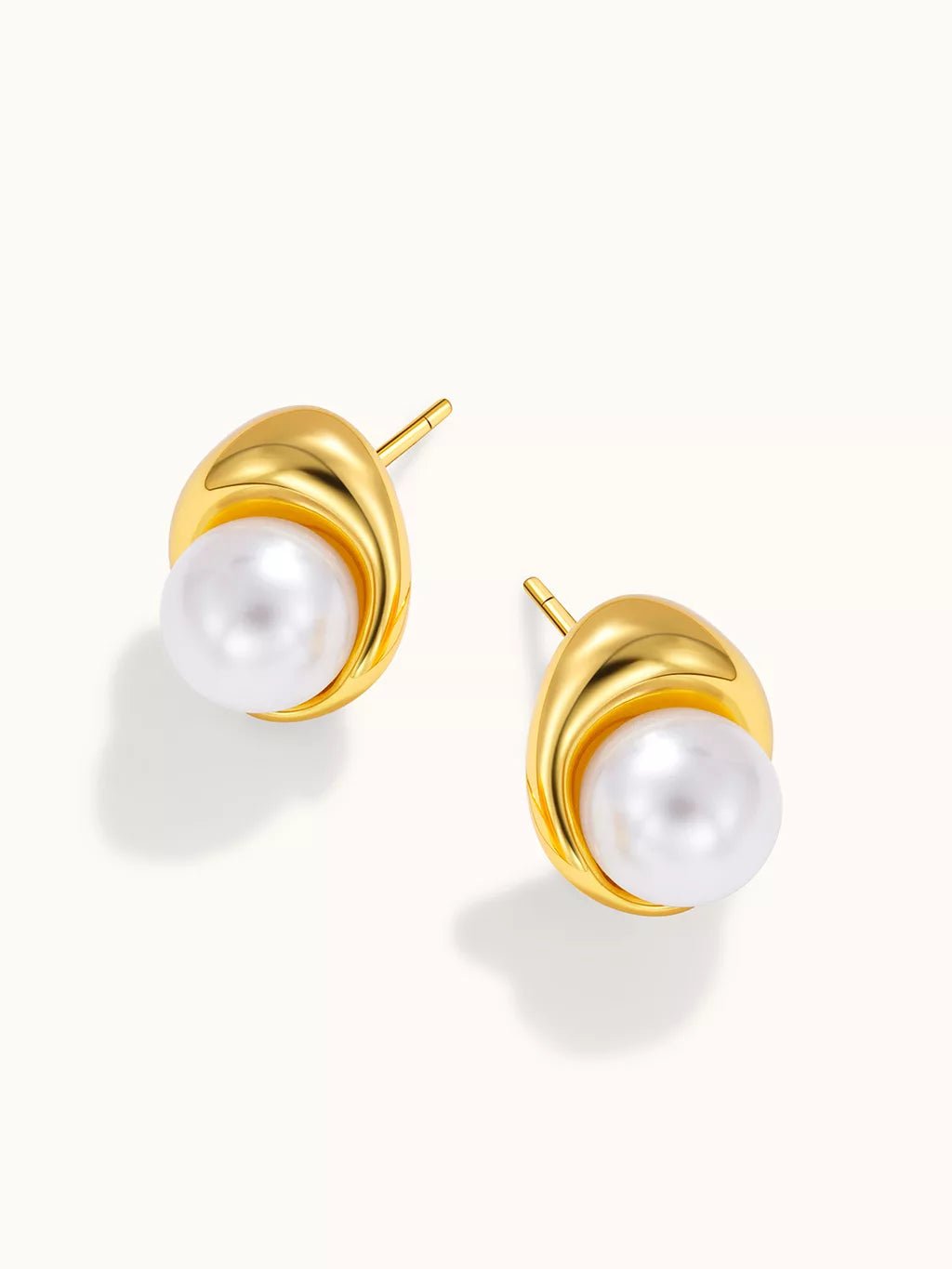 All - Match Pearl Ohrringe Gold - Dorose | Wasserfester Schmuck, 18K vergoldet