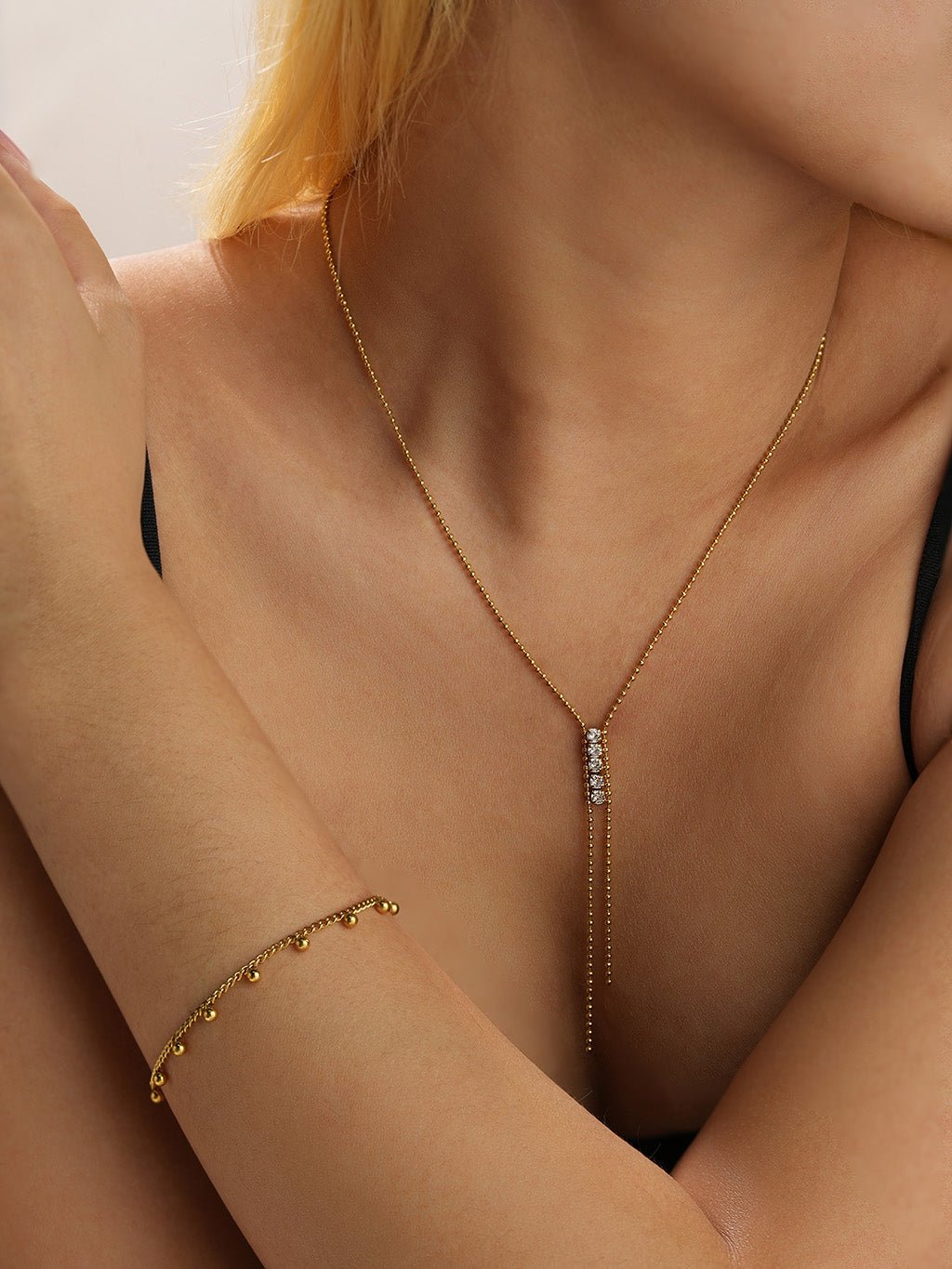 Ball Chain Halskette Gold - Dorose | Wasserresistent, kein Verfärben