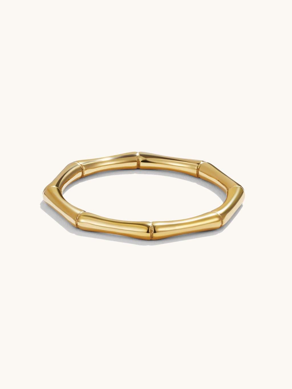 Bamboo Ring Gold - Dorose | Wasserfester Schmuck, 18K vergoldet