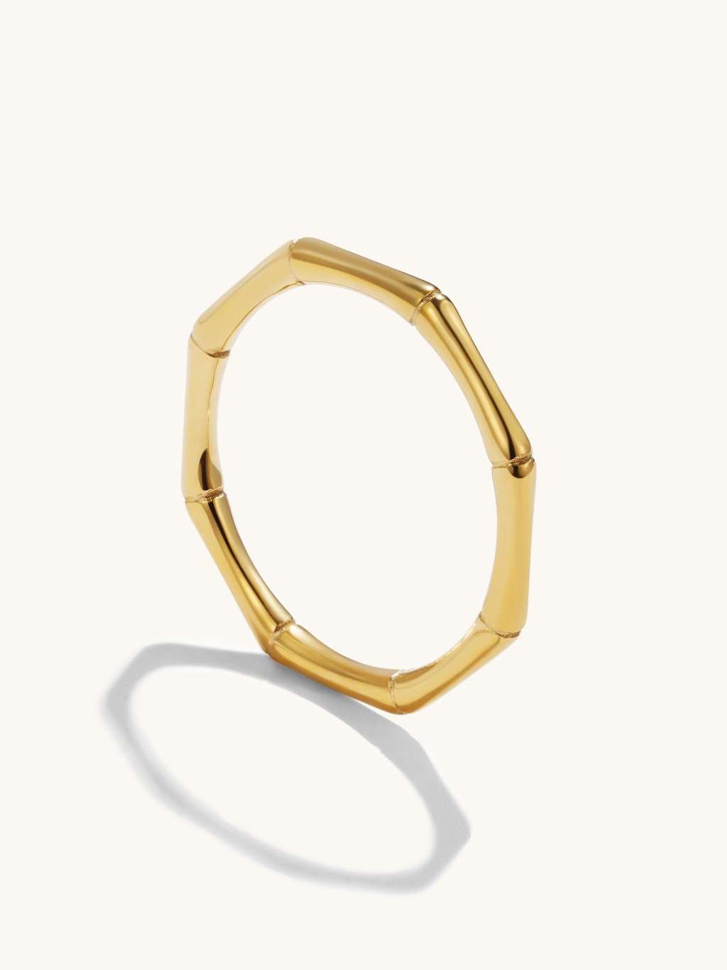 Bamboo Ring Gold - Dorose | Wasserfester Schmuck, 18K vergoldet