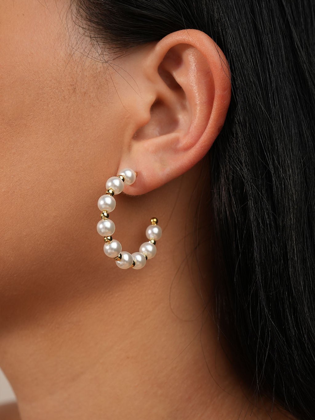 Beads Pearl Ohrringe Gold - Dorose | Wasserresistent, kein Verfärben