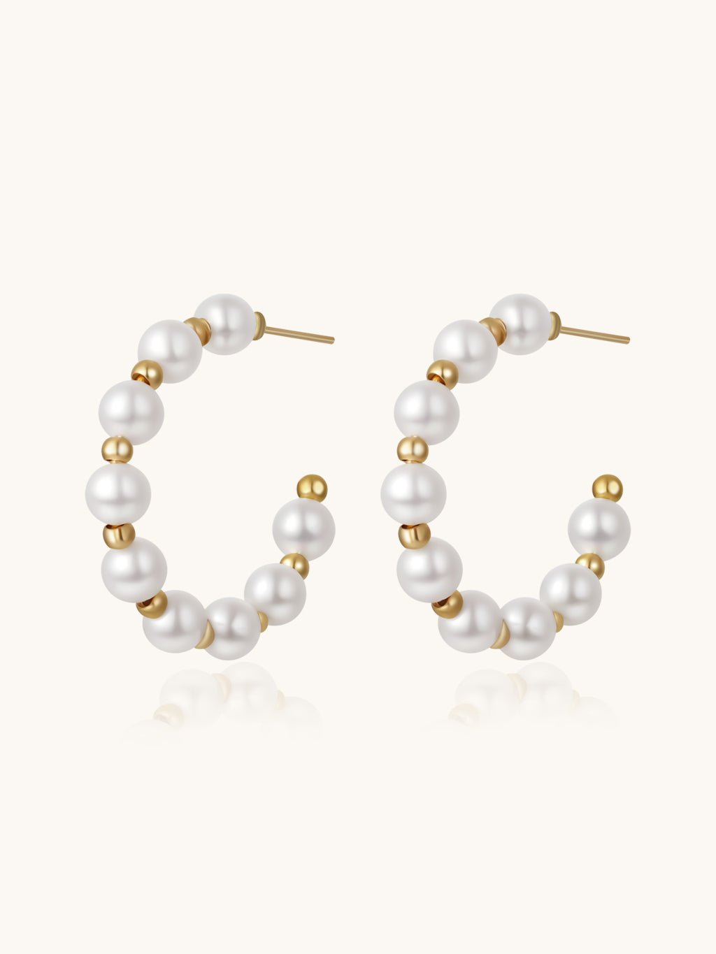 Beads Pearl Ohrringe Gold - Dorose | Wasserresistent, kein Verfärben