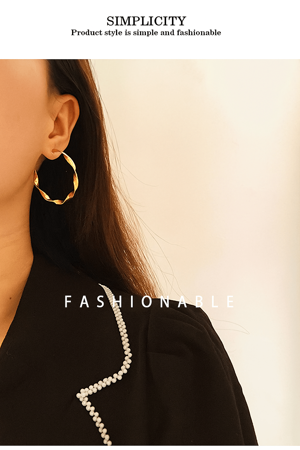 Big Twisted Ohrringe Gold - Dorose | Wasserfester Schmuck, 18K vergoldet