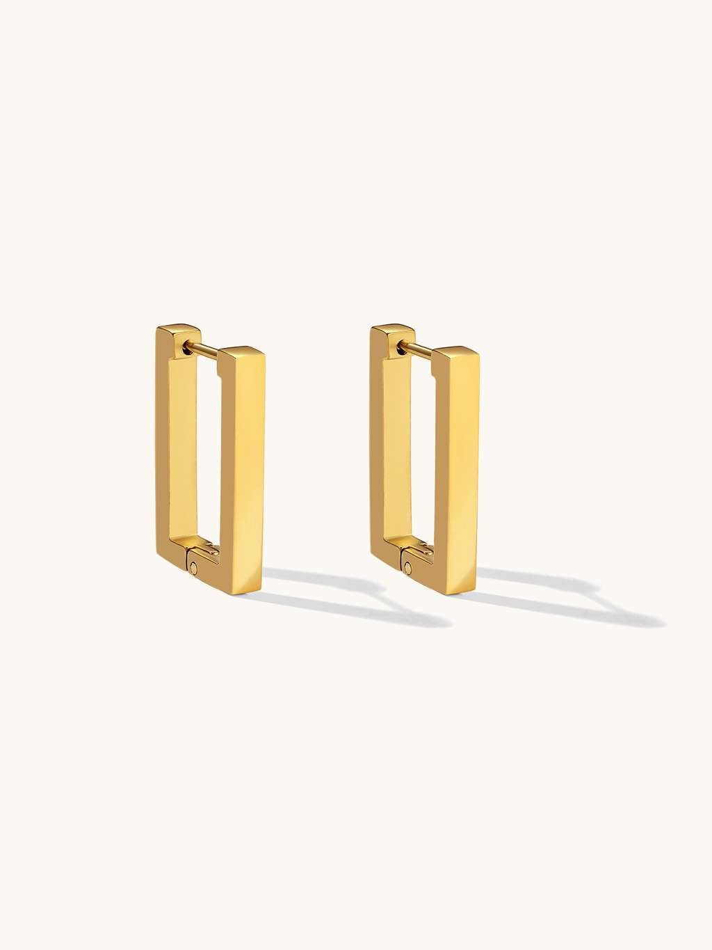Block Ohrringe Gold & Silber - Dorose | Wasserfester Schmuck, 18K vergoldet