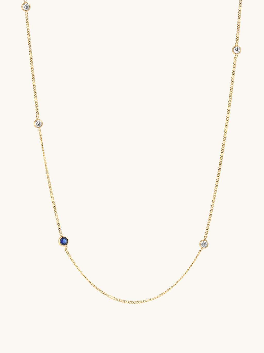 Blue Eye Kette Gold - Dorose | Wasserfester Schmuck, 18K vergoldet