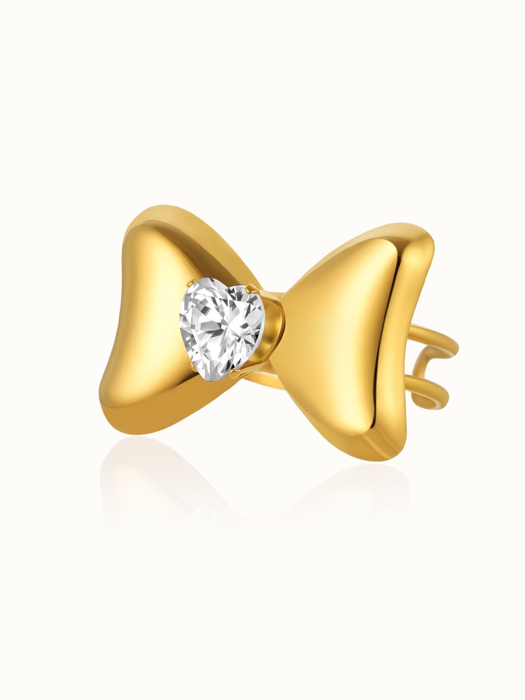 Bow Crush Ring Gold - Dorose | Wasserresistent, kein Verfärben