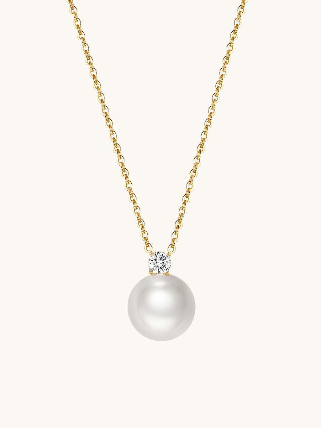 Brillant Pearl Kette Gold - Dorose | Wasserfester Schmuck, 18K vergoldet