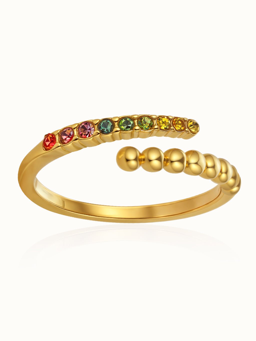 Brilliant Rainbow Ring Gold - Dorose | Wasserresistent, kein Verfärben