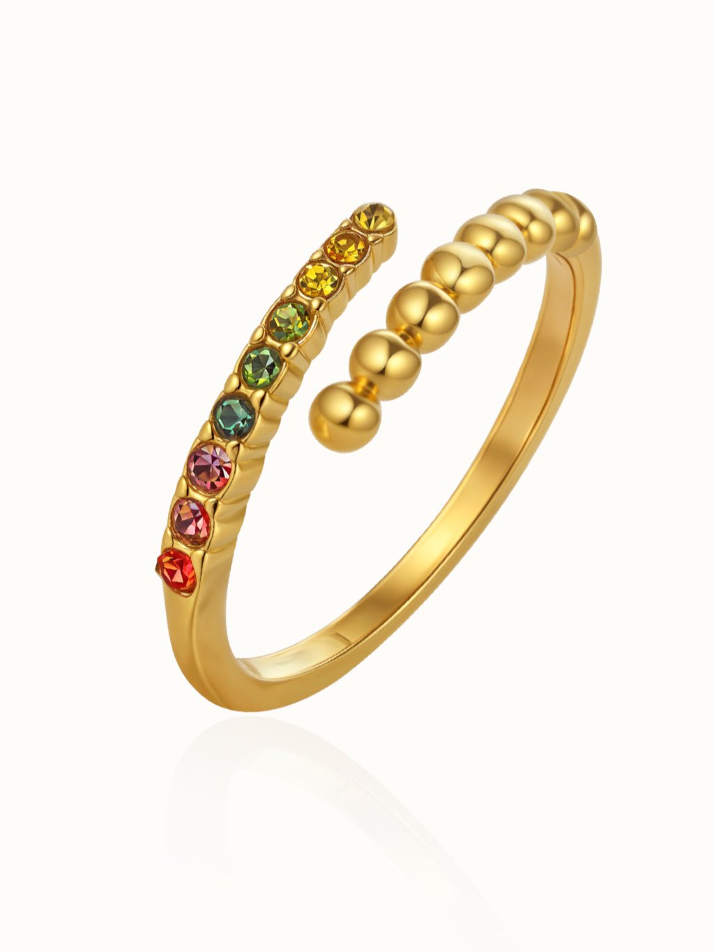 Brilliant Rainbow Ring Gold - Dorose | Wasserresistent, kein Verfärben
