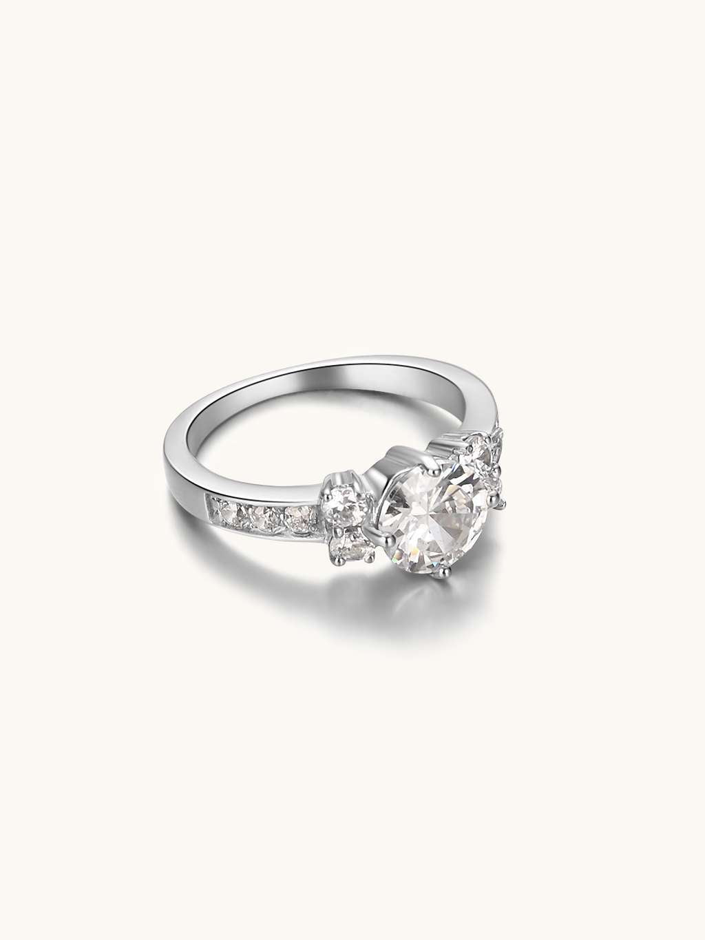 Brilliant Ring Silber - Dorose | Wasserfester Schmuck, 18K vergoldet