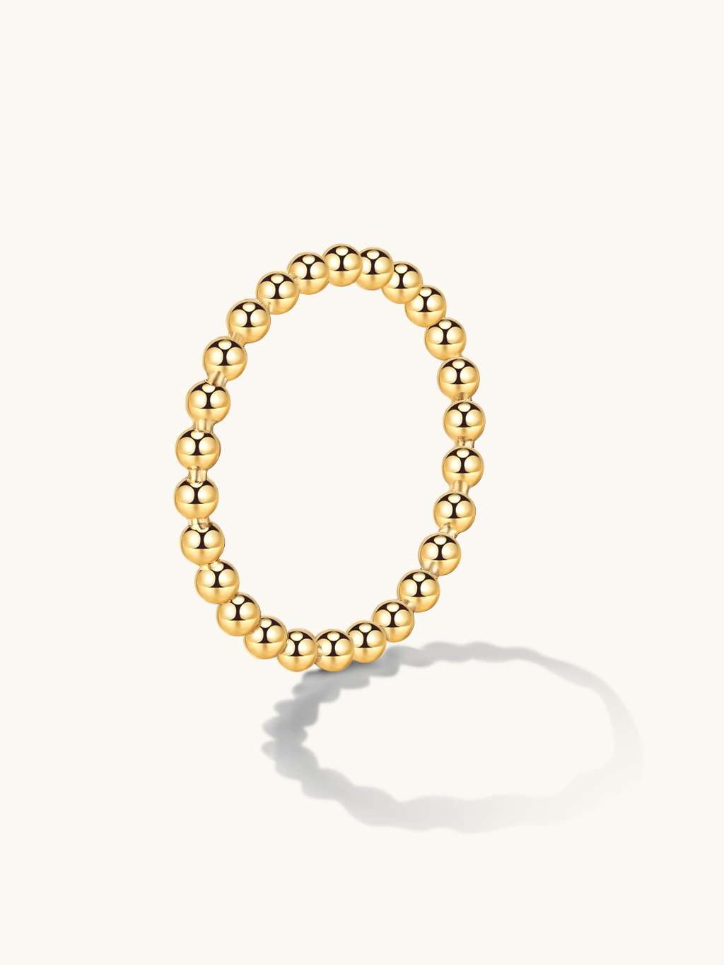 Bullet Ring Gold Klassischer Stil - Dorose | Wasserfester Schmuck, 18K vergoldet