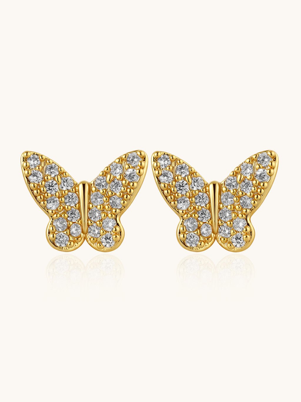 Butterfly Studs Gold - Dorose | Wasserresistent, kein Verfärben