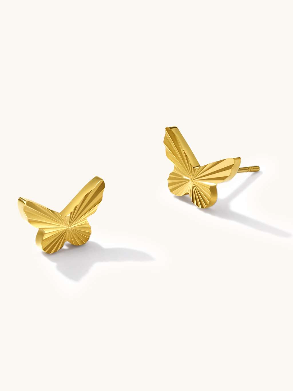 Butterfly Studs Ohrstecker Gold - Dorose | Wasserfester Schmuck, 18K vergoldet