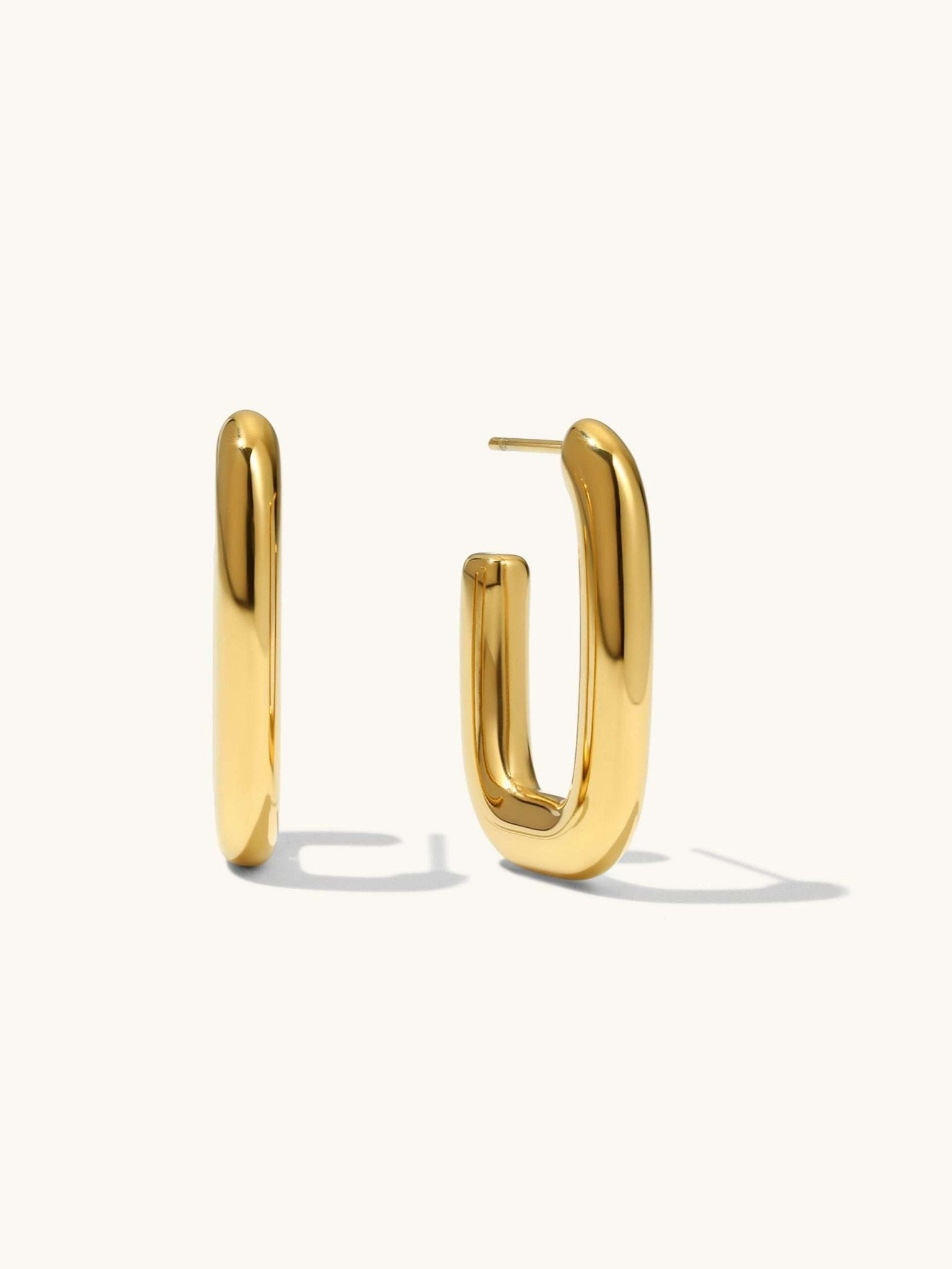 C Ohrringe Gold - Dorose | Wasserfester Schmuck, 18K vergoldet