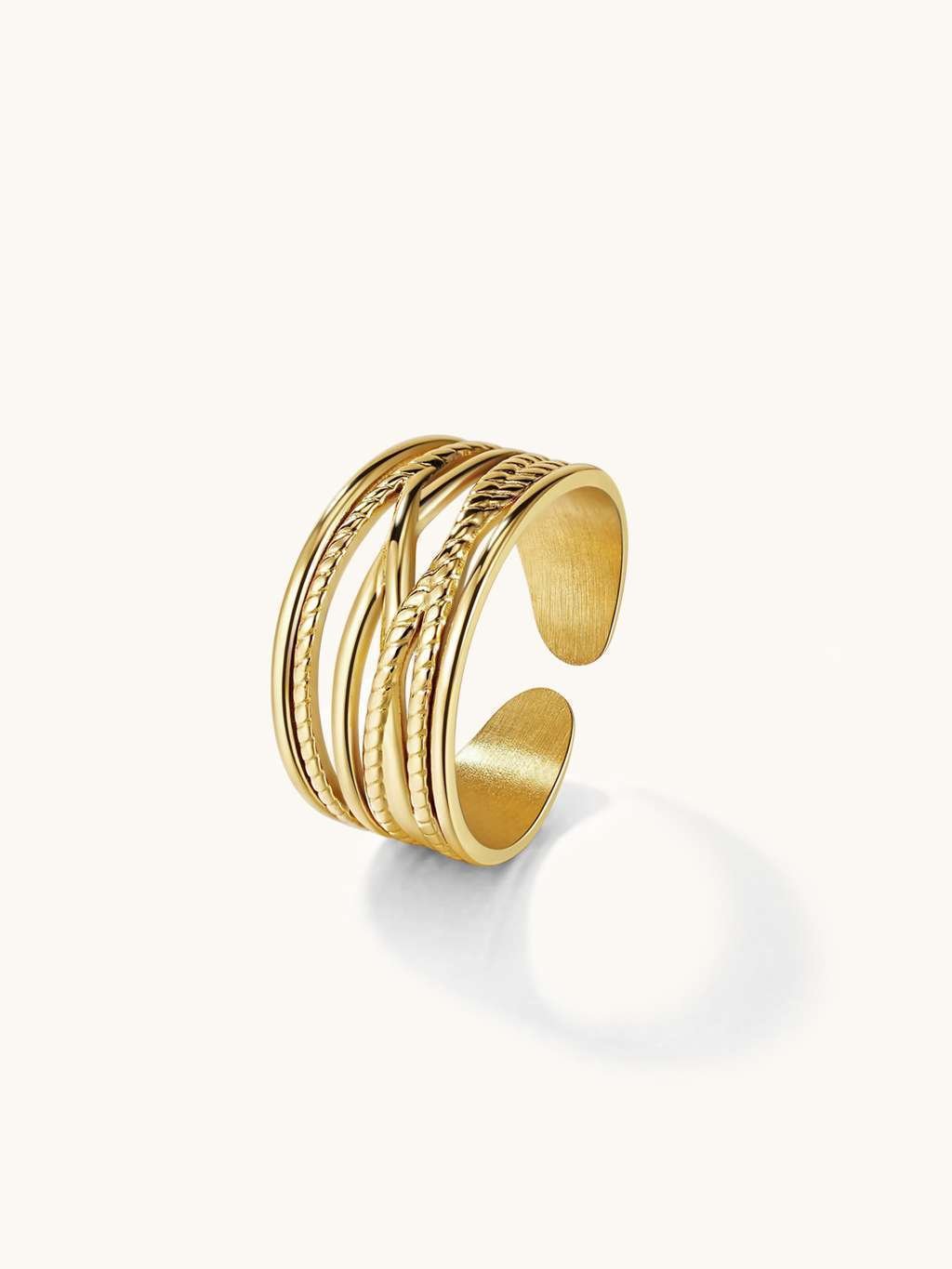 Charming String Ring - Dorose | Wasserfester Schmuck, 18K vergoldet
