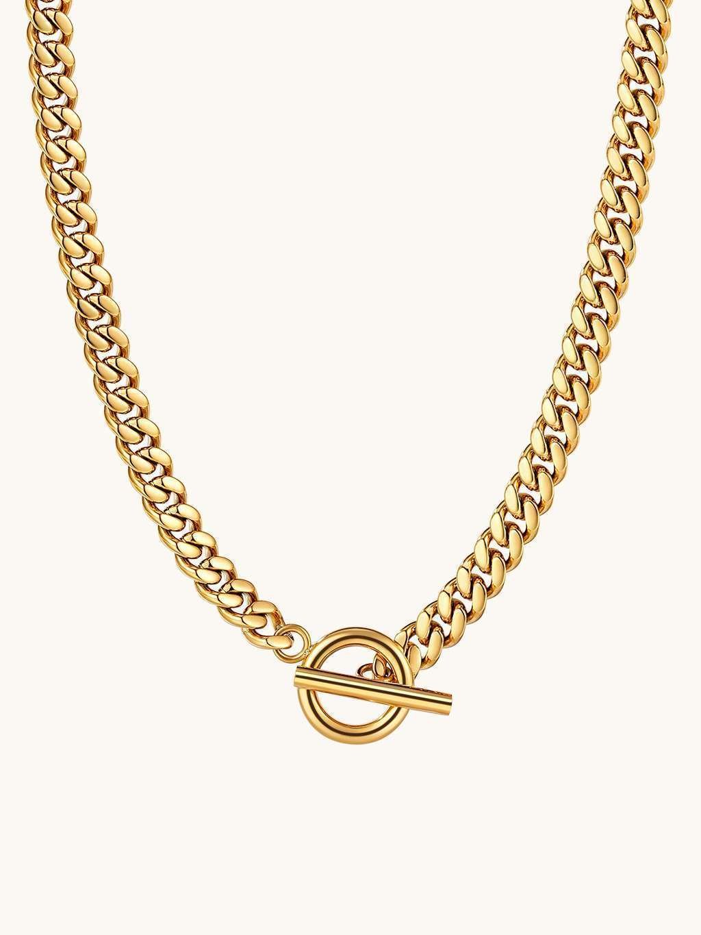 Classic Chunky Gourmet Halskette Gold - Dorose | Wasserfester Schmuck, 18K vergoldet