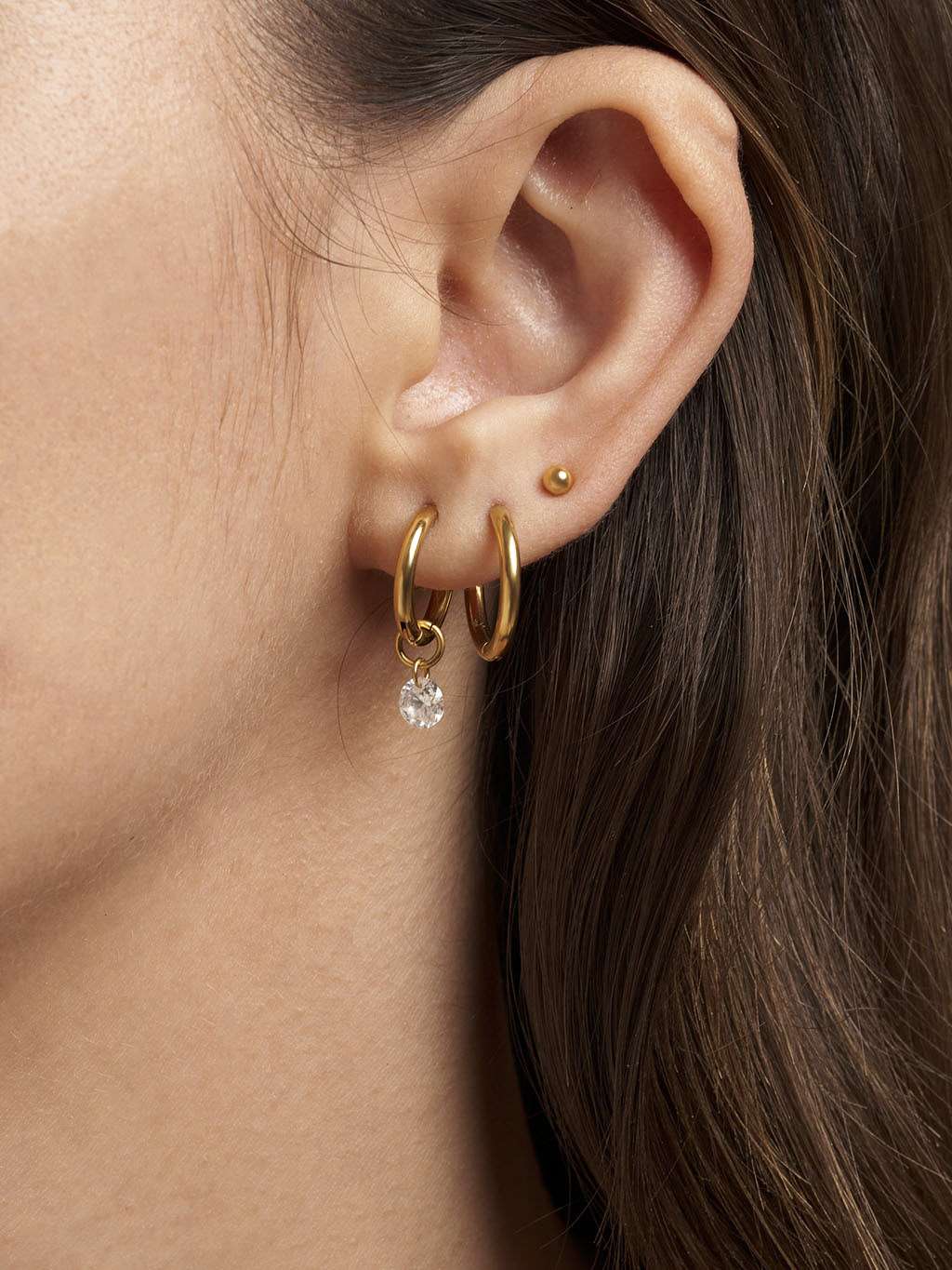 Classic Dot Ohrringe Gold - Dorose | Wasserfester Schmuck, 18K vergoldet