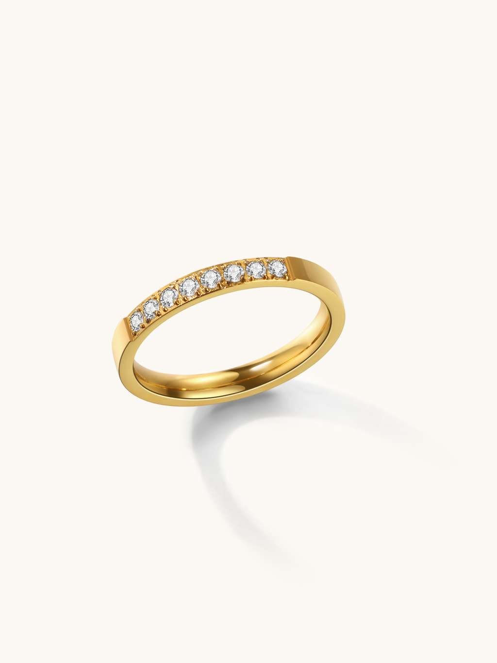 Clear Shine Ring Gold - Dorose | Wasserfester Schmuck, 18K vergoldet