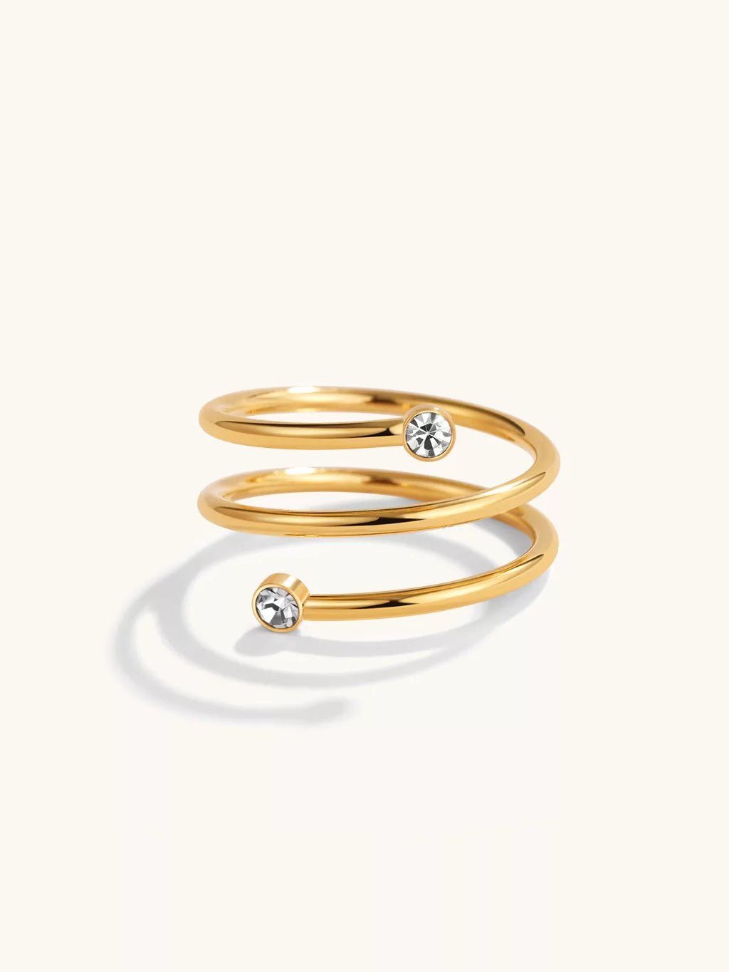 Coil Ring Gold & Silber - Dorose | Wasserfester Schmuck, 18K vergoldet