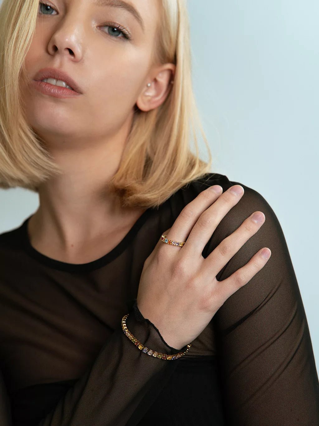Colorful Armband Gold - Dorose | Wasserfester Schmuck, 18K vergoldet