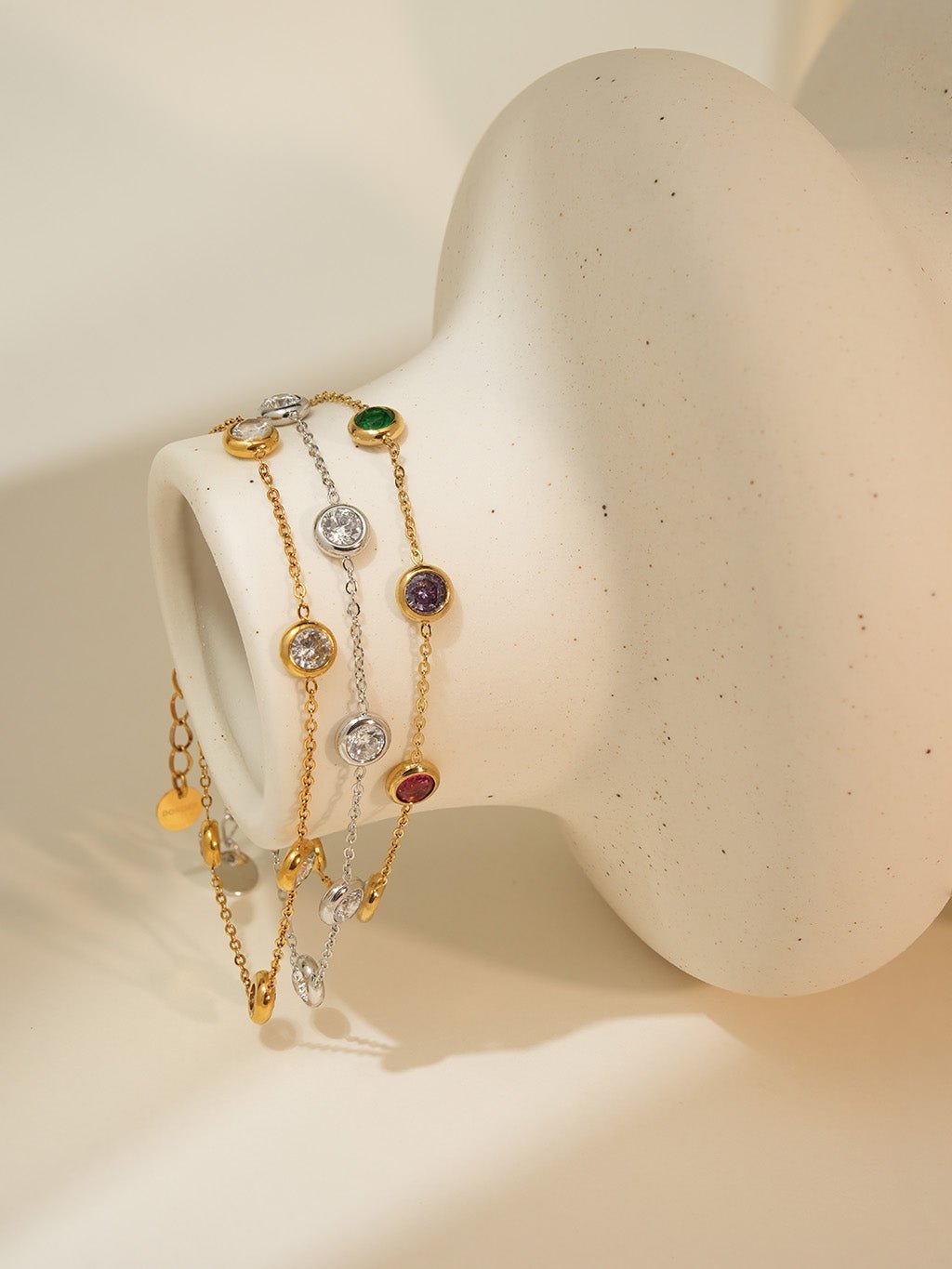 Colorful Armband Orient Zirkonia Gold - Dorose | Wasserresistent, kein Verfärben