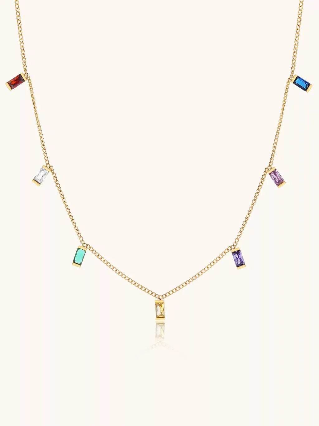 Colorful Dream Halskette Gold - Dorose | Wasserfester Schmuck, 18K vergoldet