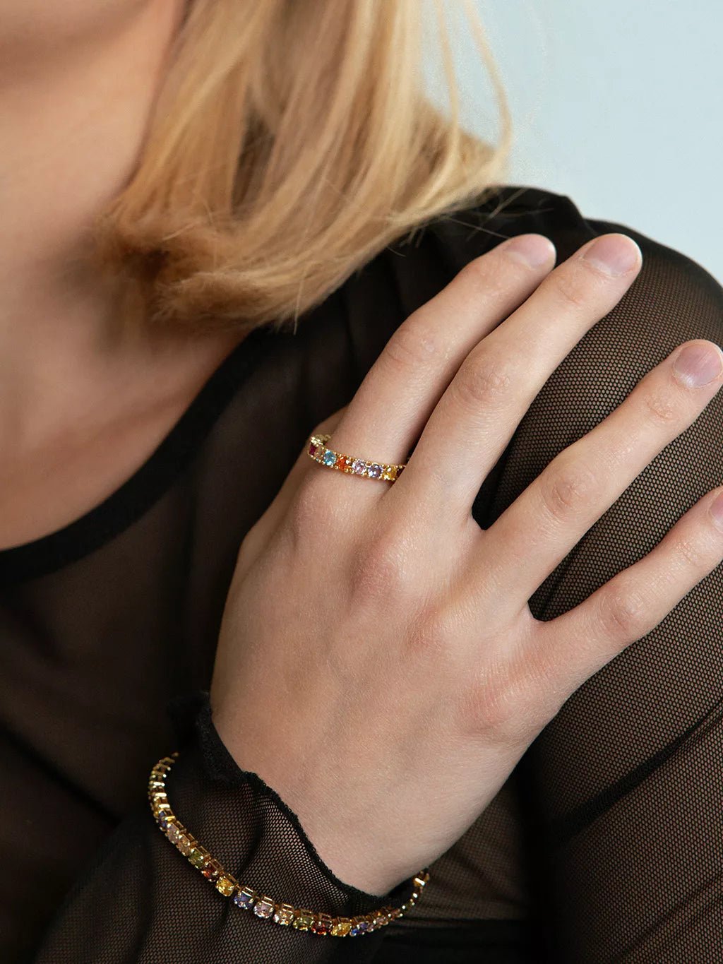 Colorful Ring Gold - Dorose | Wasserfester Schmuck, 18K vergoldet