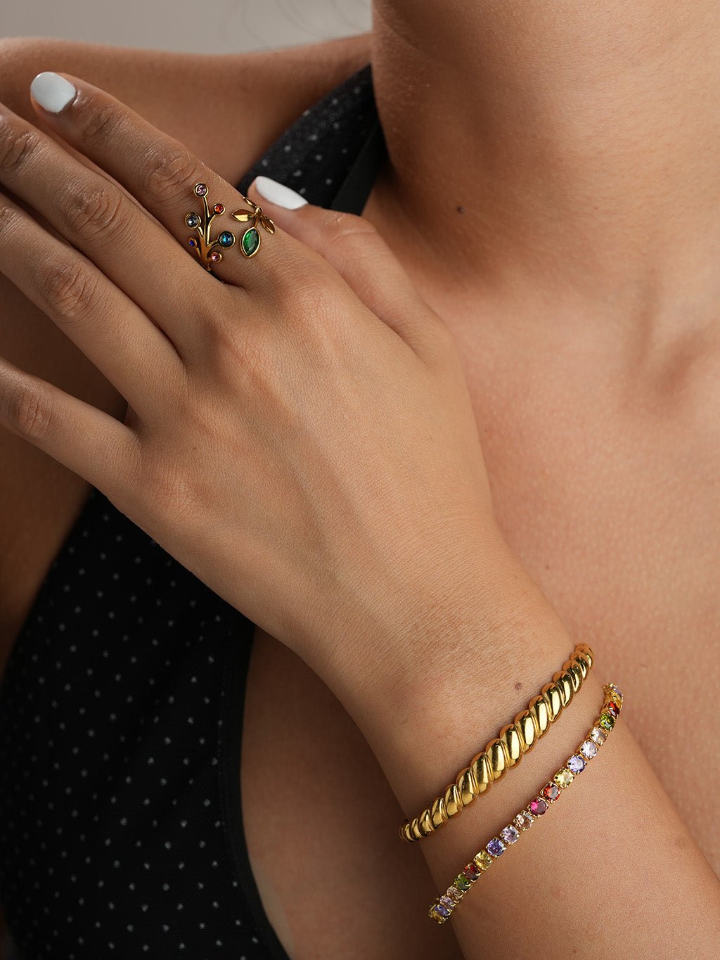 Croissant Armband Gold - Dorose | Wasserresistent, kein Verfärben