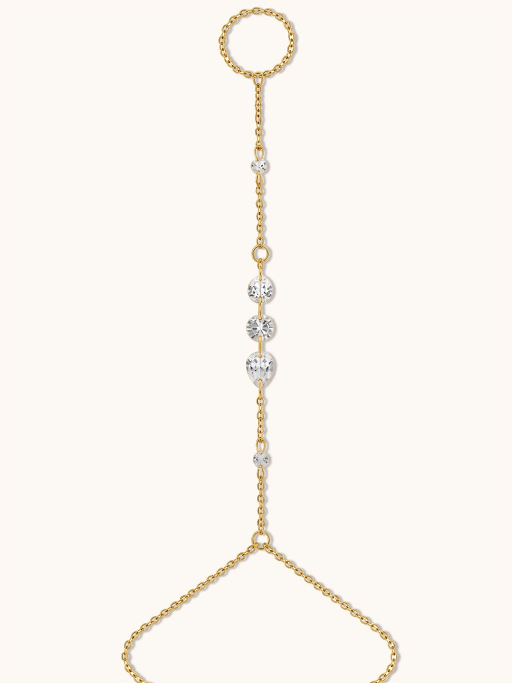 Crystal Flow Handkette Gold - Dorose | Wasserresistent, kein Verfärben