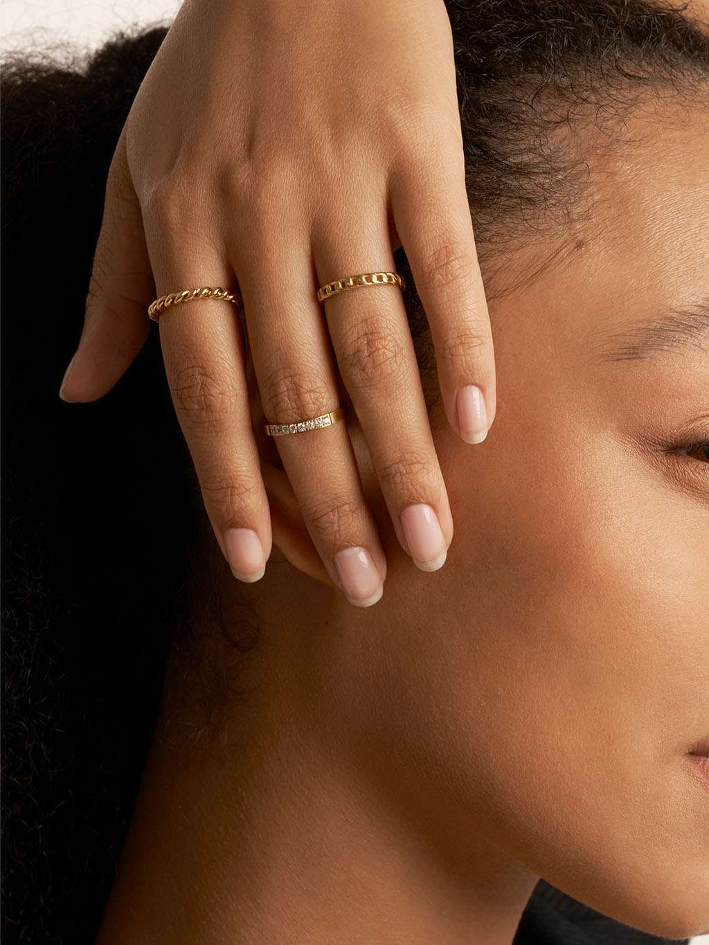 Curvy Ring Gold - Dorose | Wasserfester Schmuck, 18K vergoldet