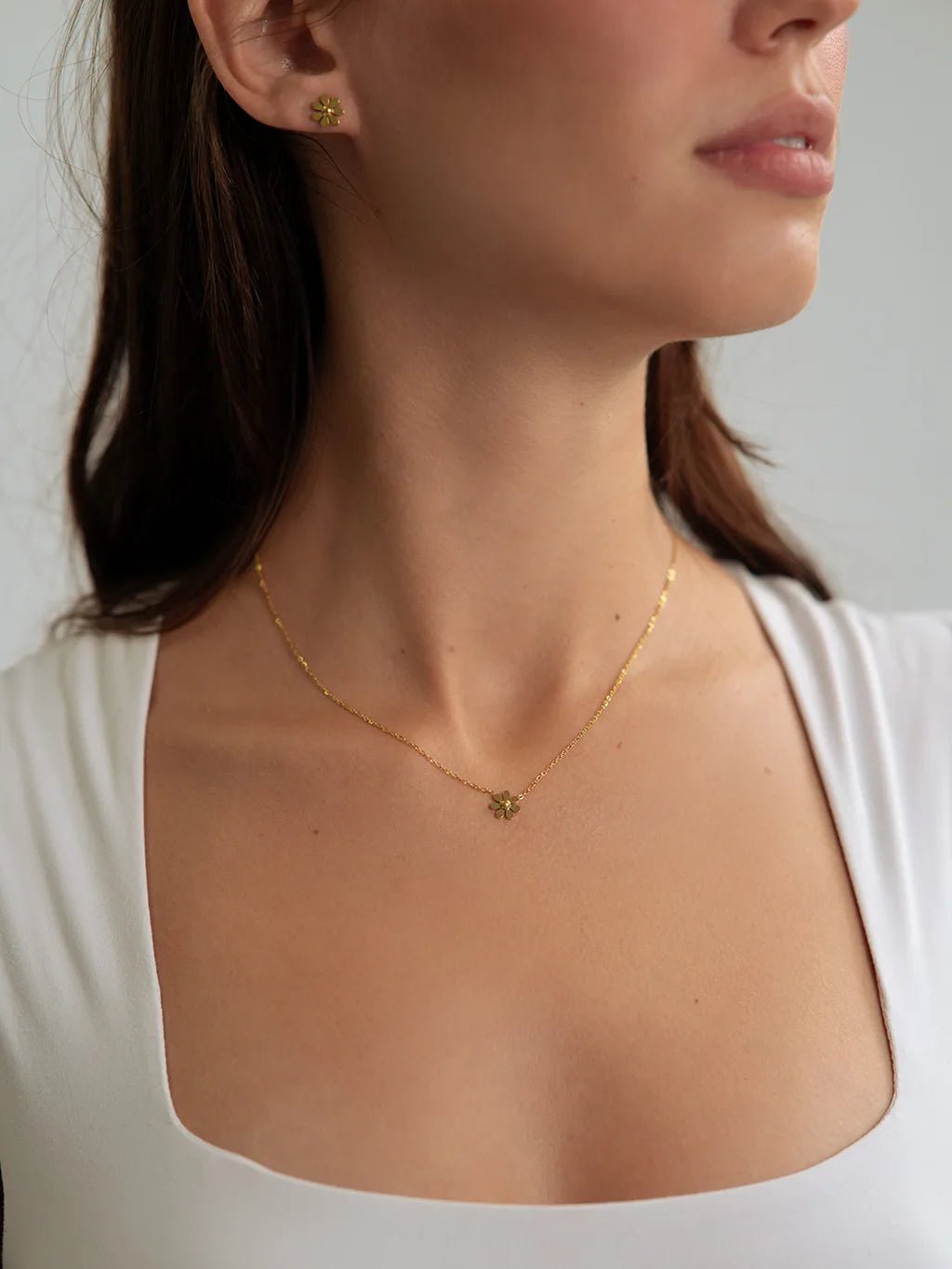 Daisy Kette Gold - Dorose | Wasserfester Schmuck, 18K vergoldet