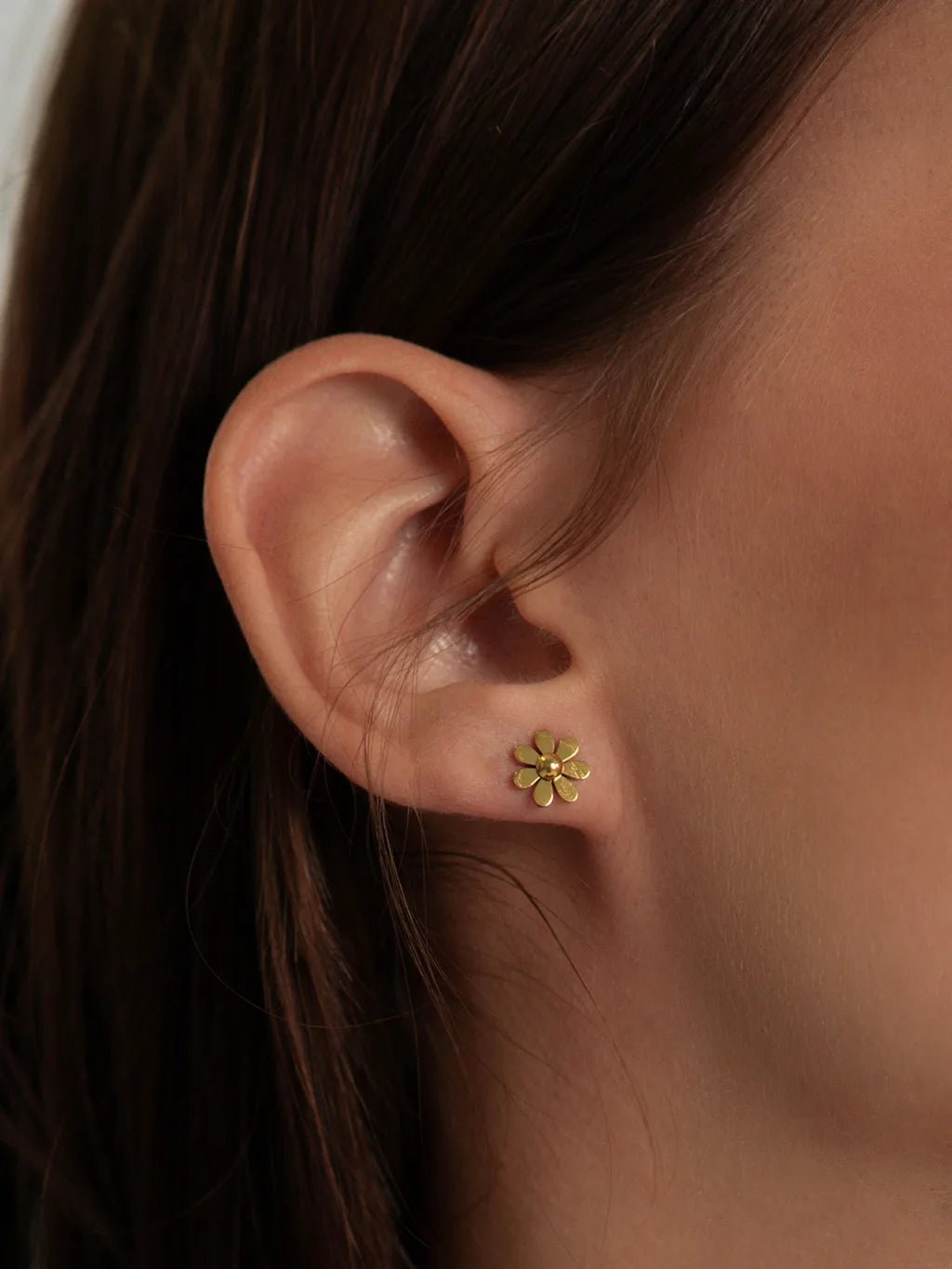 Daisy Ohrstecker Gold - Dorose | Wasserfester Schmuck, 18K vergoldet