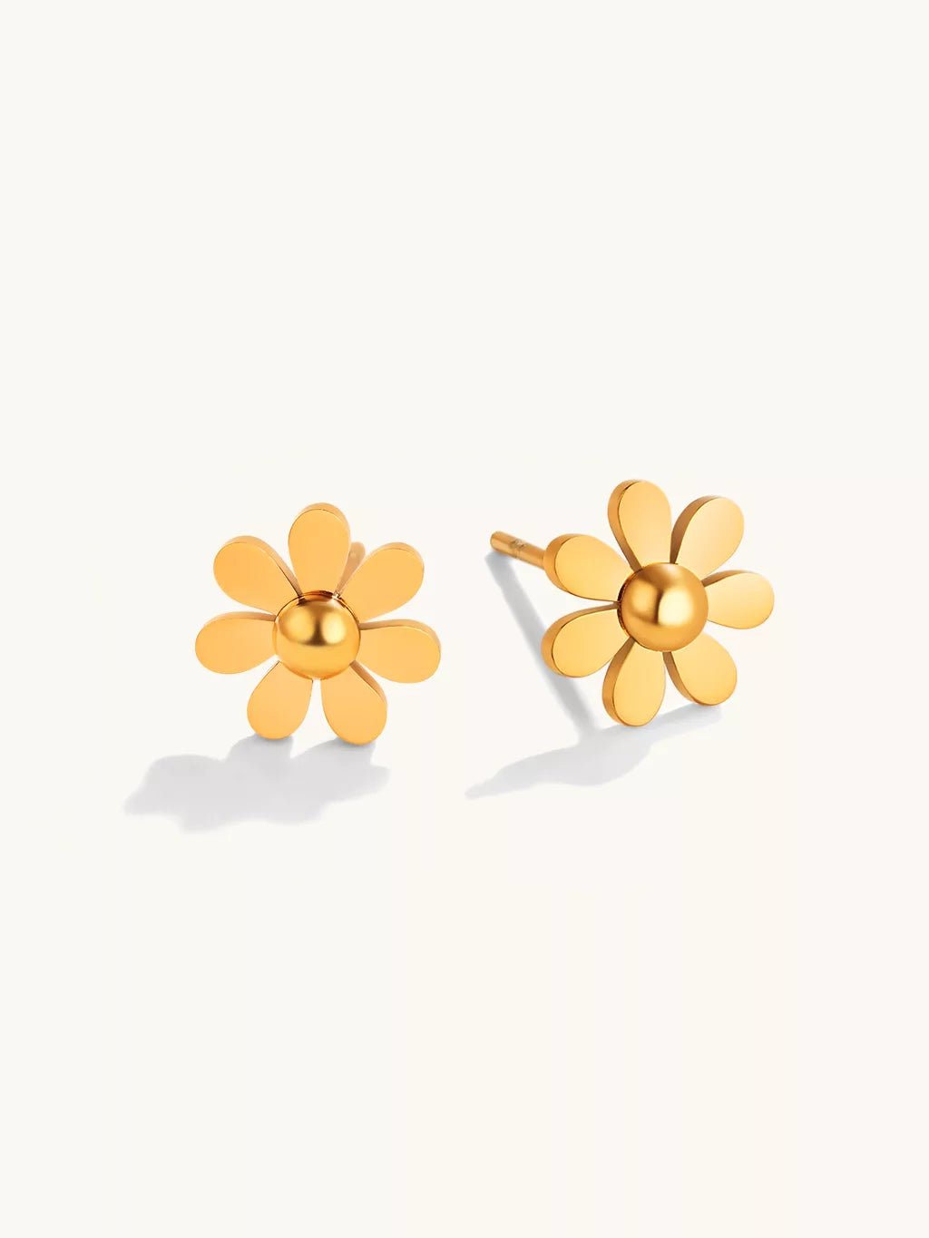 Daisy Ohrstecker Gold - Dorose | Wasserfester Schmuck, 18K vergoldet