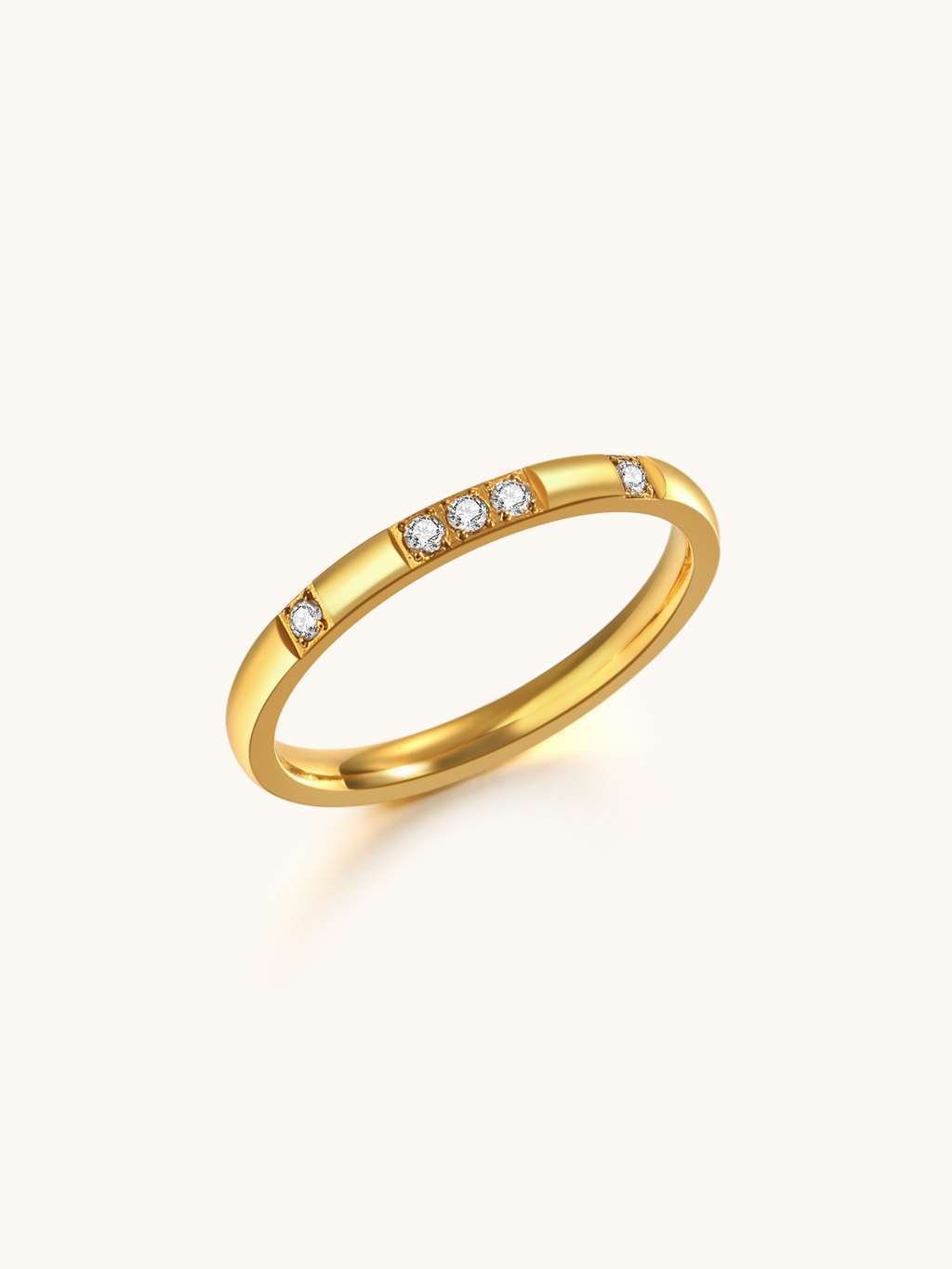 Delicate Glow Ring Gold - Dorose | Wasserfester Schmuck, 18K vergoldet
