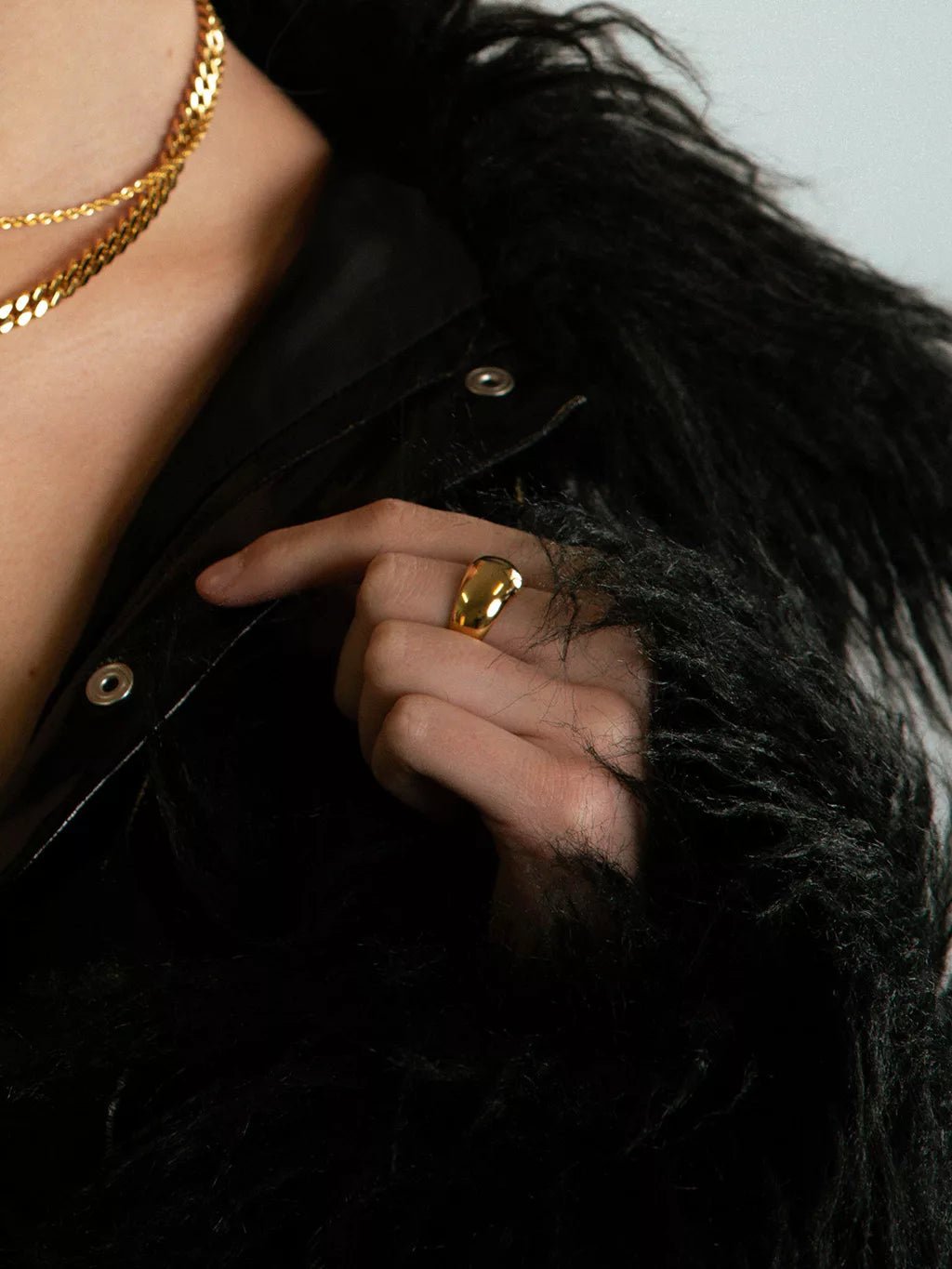 Dôme Ring Gold & Silber - Dorose | Wasserfester Schmuck, 18K vergoldet