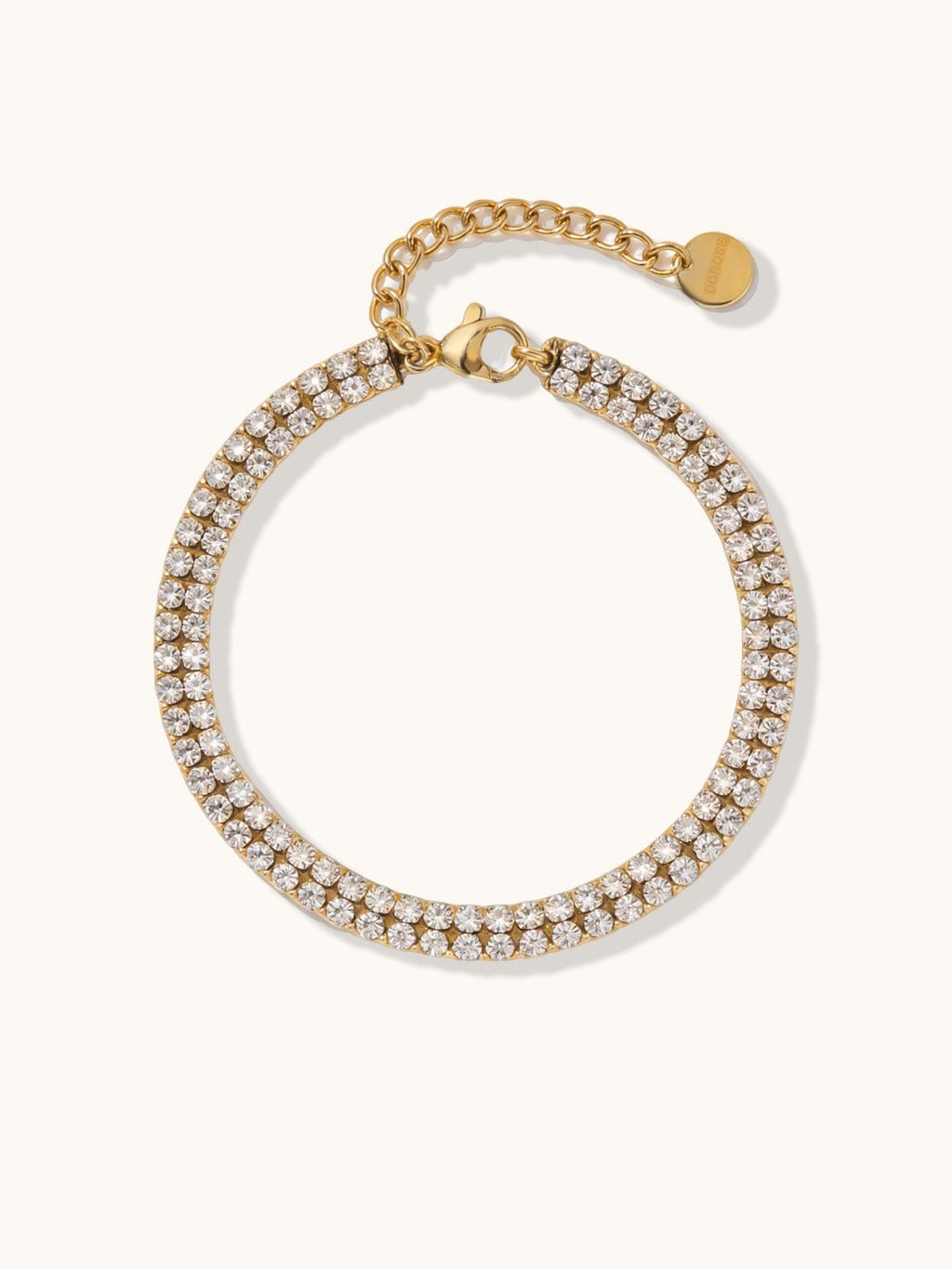 Doppelte Tennis - Armband Gold - Dorose | Wasserresistent, kein Verfärben