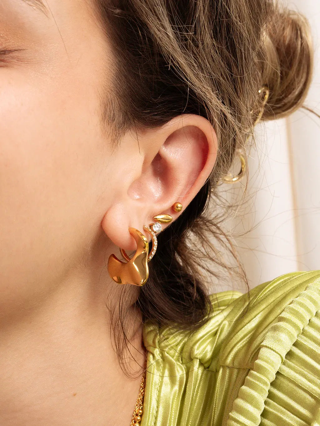 Geometrische Ohrringe Gold